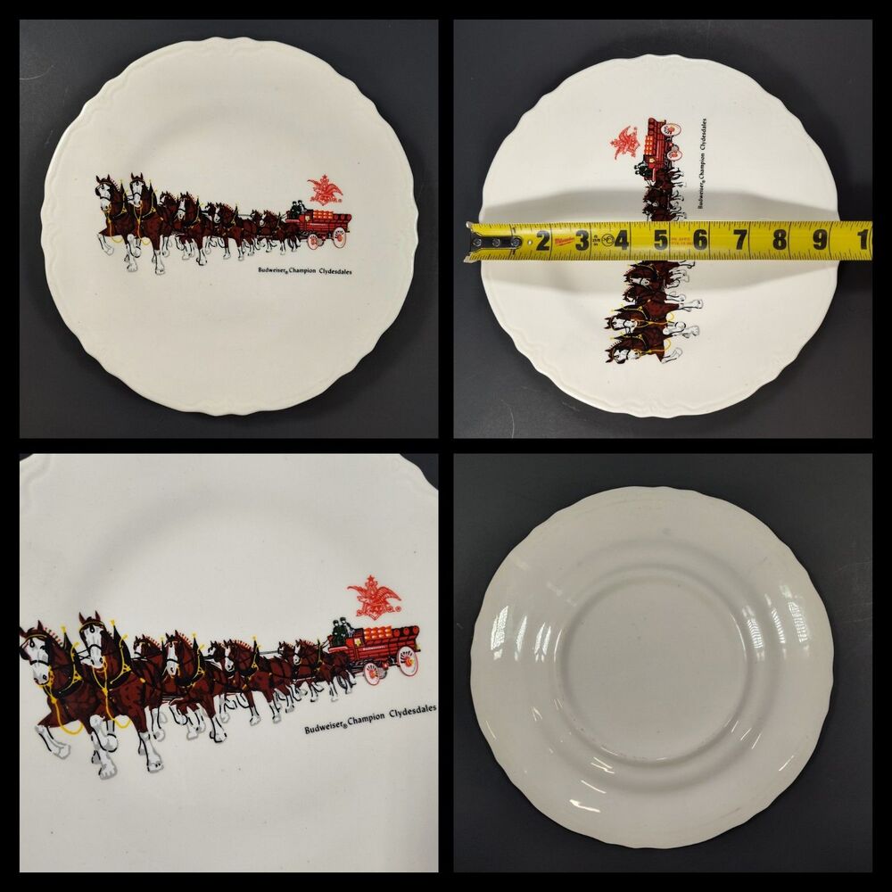 Vintage Budweiser Champion Clydesdales Collectors Plate 9 1/4"